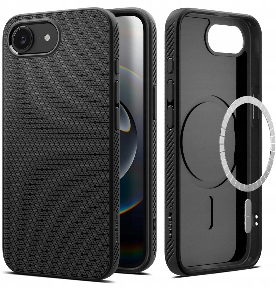 Spigen Liquid Air Mag MagSafe dėklas skirtas Samsung Galaxy S26+ – Matte juodos spalvos