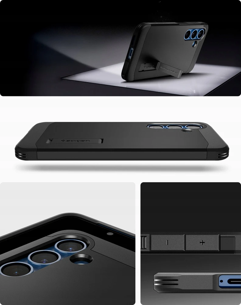 Spigen Tough Armor MagSafe – dėklas skirtas Samsung Galaxy S25+ Juodas