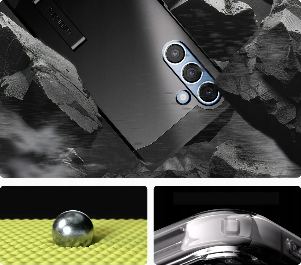 Spigen Tough Armor MagSafe – dėklas skirtas Samsung Galaxy S25+ Juodas