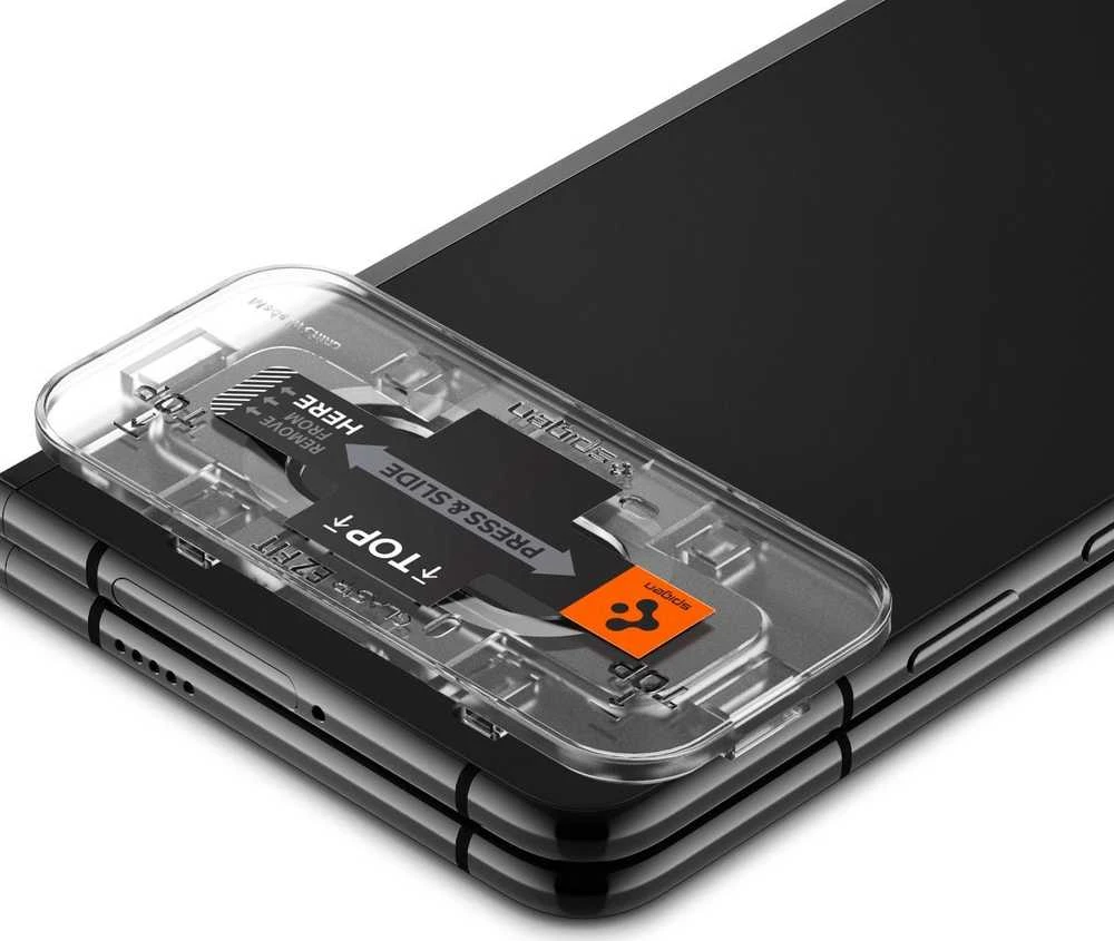 Spigen Glass EZ Fit Optik Pro 2 Pack, juodas - Google Pixel Fold