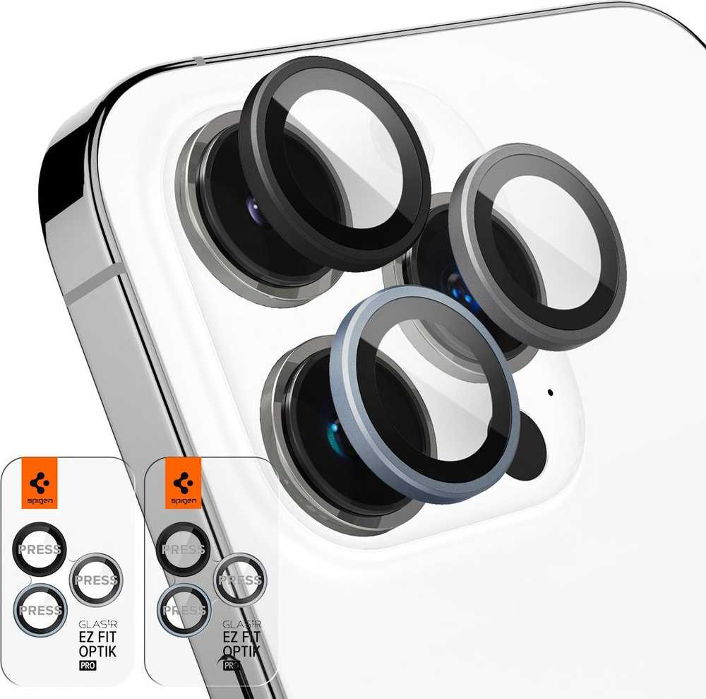 Spigen Glass EZ Fit Optik Pro 2 Pack, zero one - iPhone 16/15/14 Pro/ 16/15/14 Pro Max