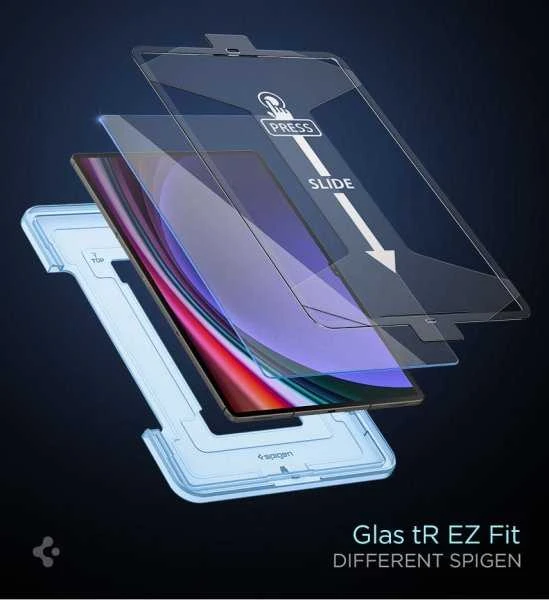 Spigen Glass tR EZ Fit 1 Pack - Samsung Galaxy Tab S10/S9 Ultra