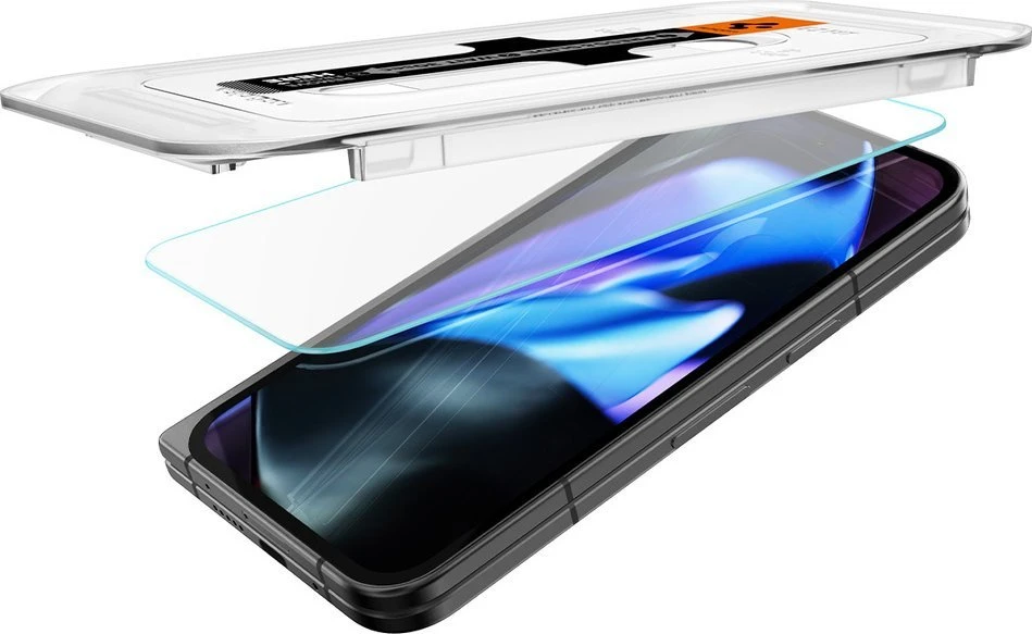 „Spigen Glass tR EZ Fit“ (2 vnt. dėklių), skaidrus – „Google Pixel 9 Pro Fold“