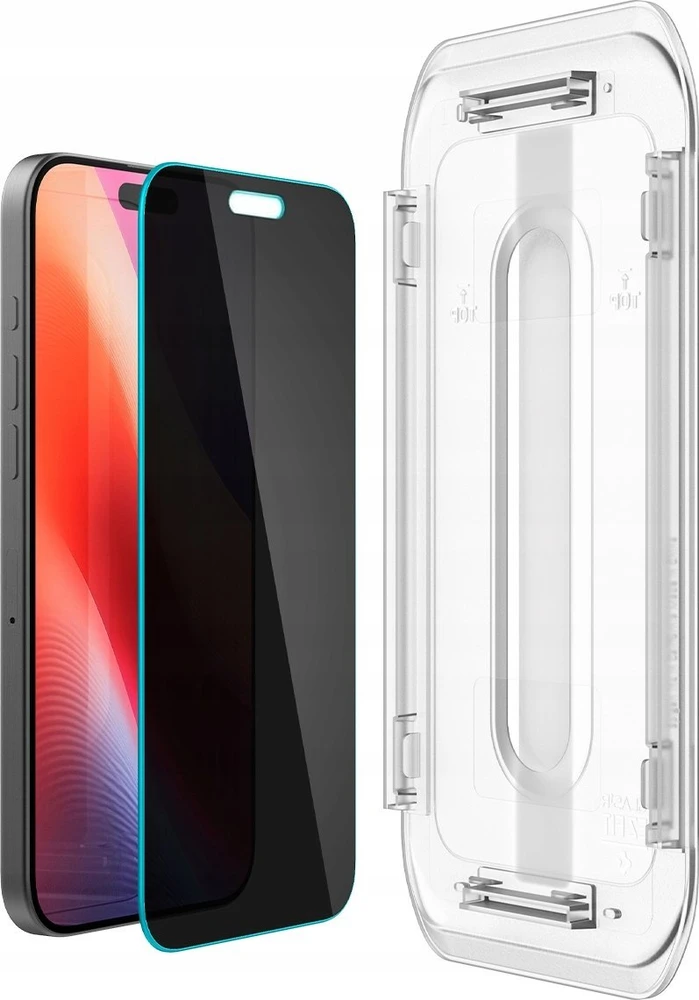 Apsauginis stiklas Spigen Glass tR EZ Fit HD (Privacy) 1 Pack, transparency - iPhone 16 Pro
