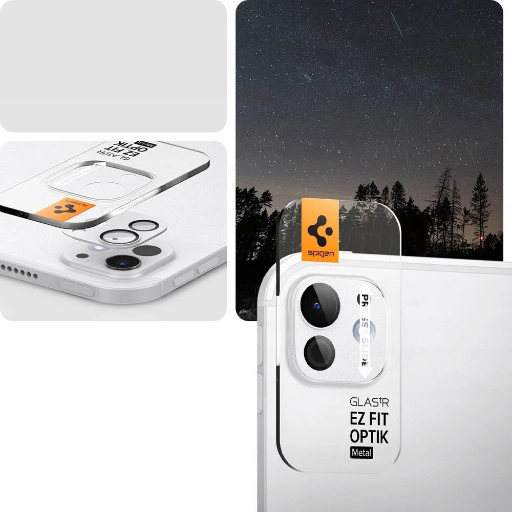 Spigen Glass tR EZ Fit Optik Metal 1 Pack, sidabrinis - iPad Pro 13" 2024 / iPad Pro 11" 2024