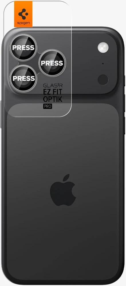 Kamerų apsauga Spigen Glass tR EZ Fit Optik Pro 2 Pack, pilka - iPhone 17/16/15/14 Pro / 17/16/15/14 Pro Max