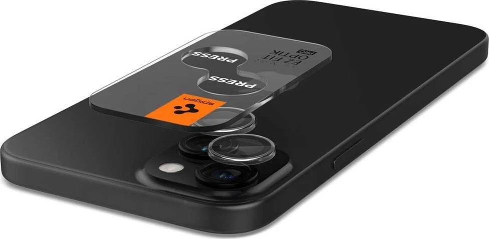„Spigen Glas.tR EZ Fit Optik Pro“ kameros dėklas, skirtas „Apple iPhone 15“ / „iPhone 15 Plus“ – 2 vnt.