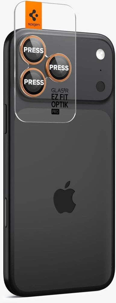 Kamerų apsauga Spigen Glass tR EZ Fit Optik Pro 2 Pack, pilka - iPhone 17/16/15/14 Pro / 17/16/15/14 Pro Max