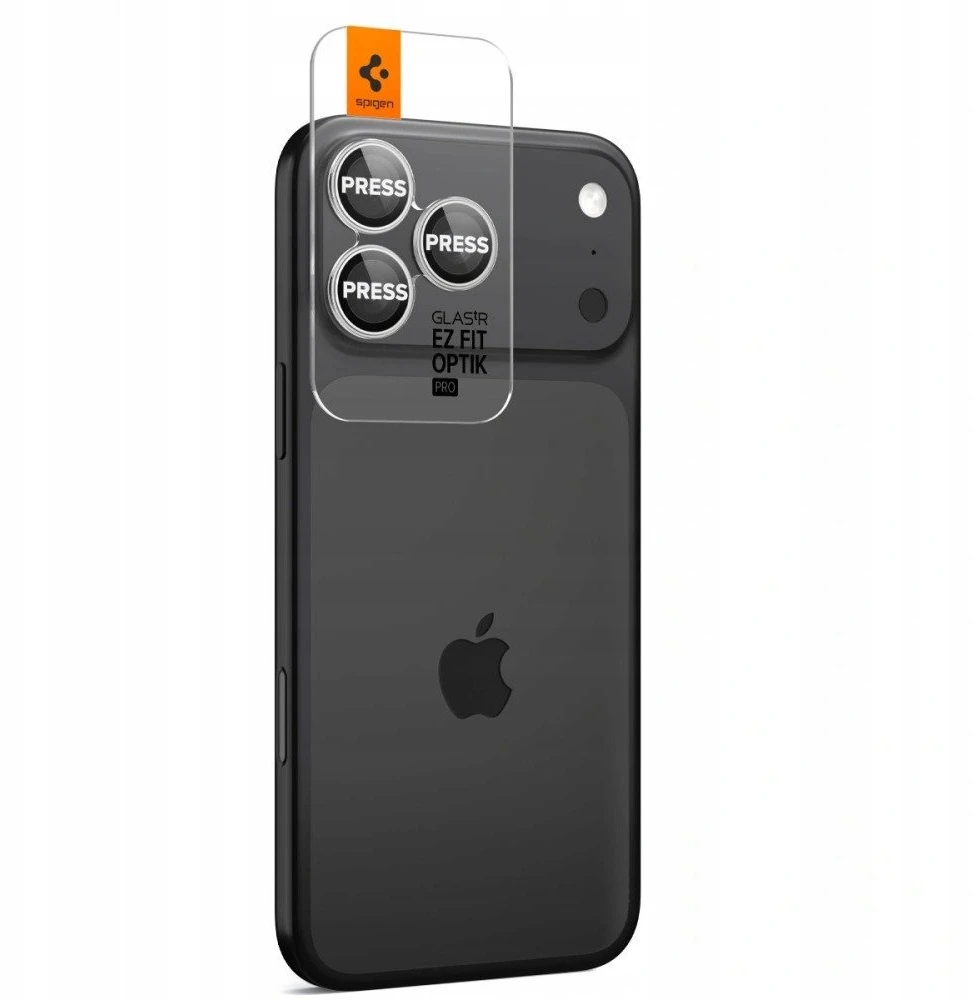 Kamerų apsauga Spigen Glass tR EZ Fit Optik Pro 2 Pack, sidabrinis - iPhone 17/16/15/14 Pro / 17/16/15/14 Pro Max