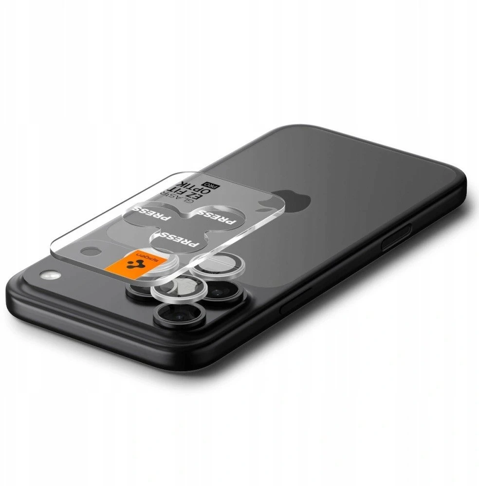 Kamerų apsauga Spigen Glass tR EZ Fit Optik Pro 2 Pack, sidabrinis - iPhone 17/16/15/14 Pro / 17/16/15/14 Pro Max