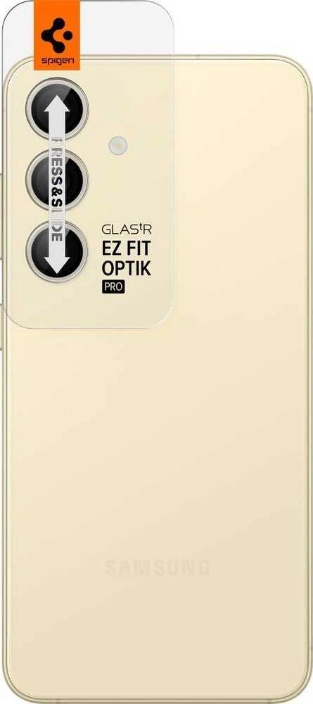 „Spigen Glass tR EZ Fit Optik Pro“ 2 vnt., geltonas – „Samsung Galaxy S24+“
