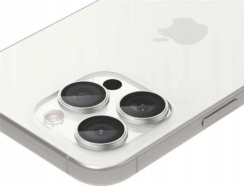 „Spigen Glass tR EZ Fit Optik Pro“ 2 vnt., titano spalvos, baltas - iPhone 16/15 Pro/16/15 Pro Max