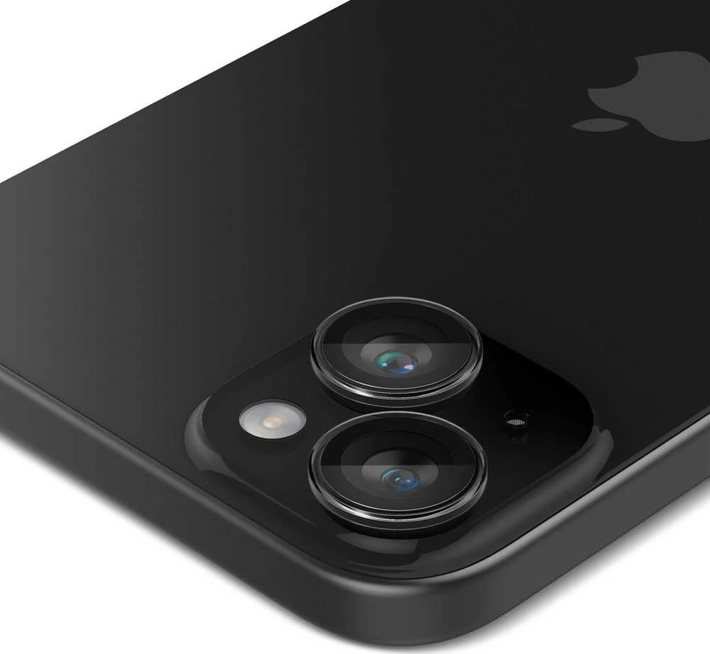 „Spigen Glas.tR EZ Fit Optik Pro“ kameros dėklas, skirtas „Apple iPhone 15“ / „iPhone 15 Plus“ – 2 vnt.