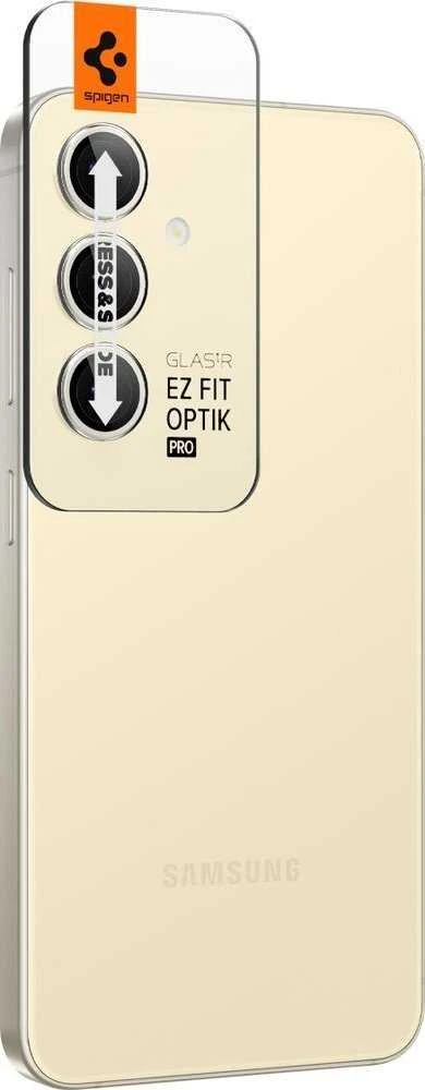 „Spigen Glass tR EZ Fit Optik Pro“ 2 vnt., geltonas – „Samsung Galaxy S24+“