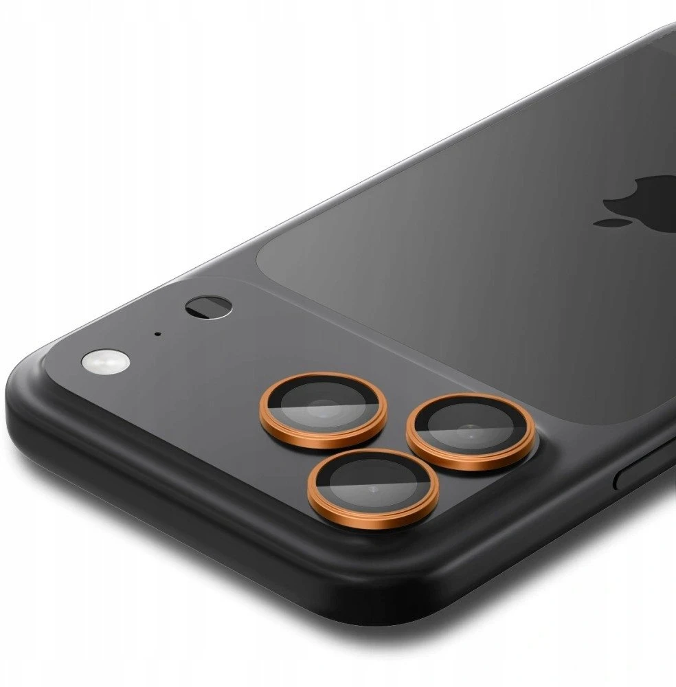 Kamerų apsauga Spigen Glass tR EZ Fit Optik Pro 2 Pack, oranžinis - iPhone 17/16/15/14 Pro / 17/16/15/14 Pro Max