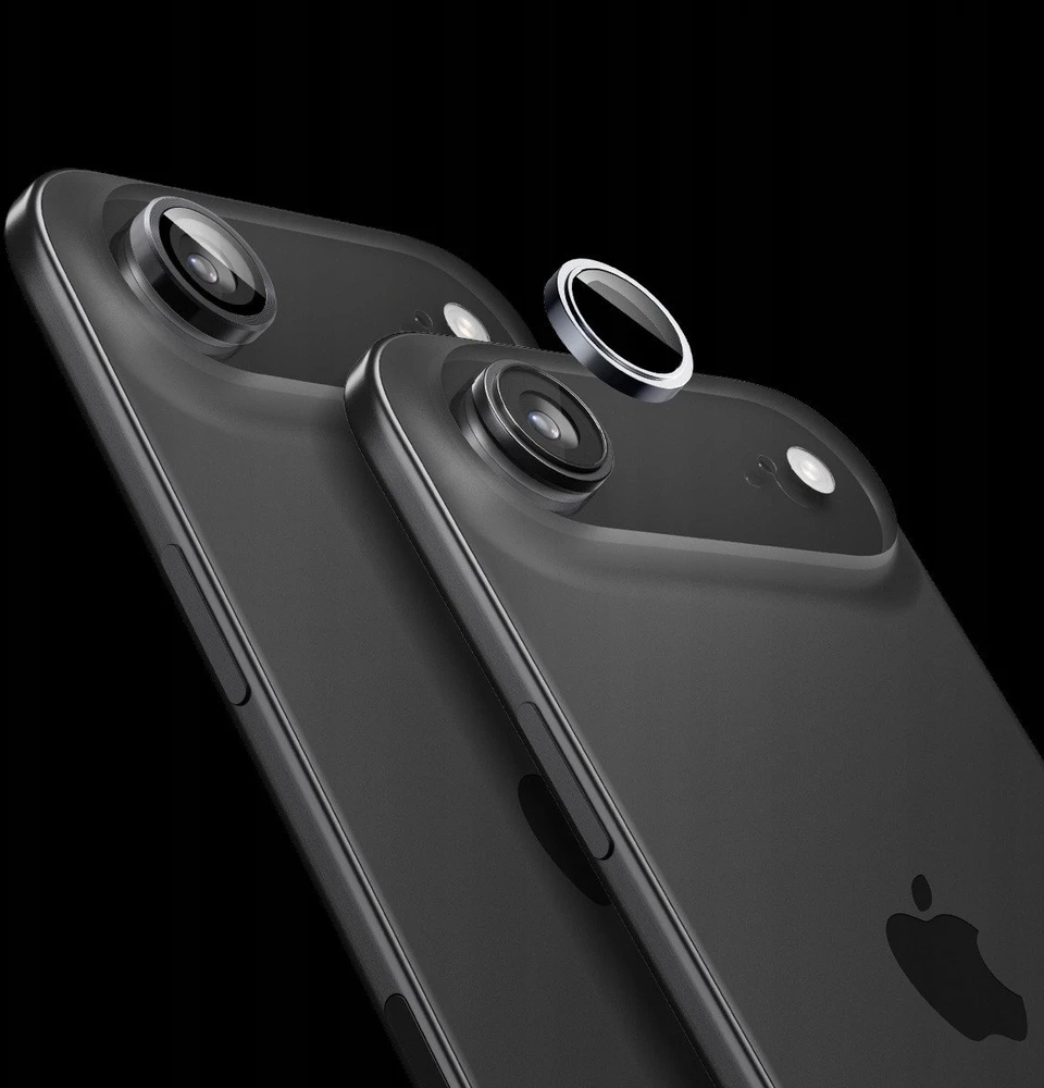 Spigen „Glass tR EZ Fit Optik Pro“ 2 vnt. pakuotė, pilka – „iPhone Air“