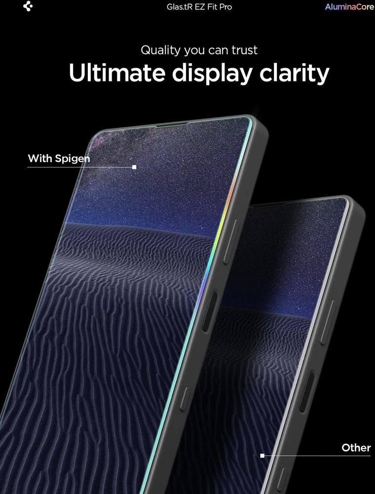 „Spigen Glass tR EZ Fit Pro“ 2 vnt., skaidrūs – „Sony Xperia 10 VII“