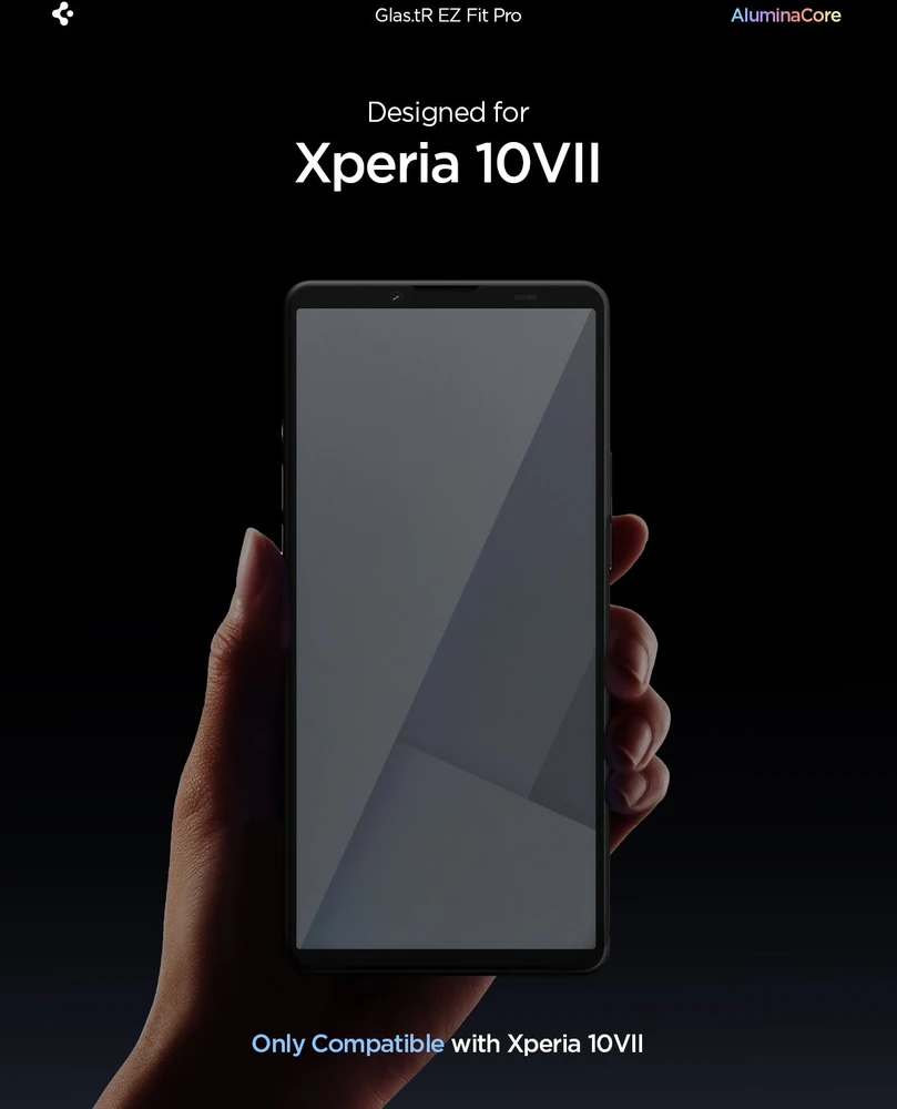 „Spigen Glass tR EZ Fit Pro“ 2 vnt., skaidrūs – „Sony Xperia 10 VII“