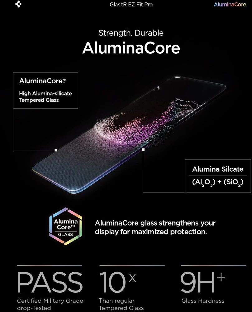 „Spigen Glass tR EZ Fit Pro“ 2 vnt., skaidrūs – „Sony Xperia 10 VII“