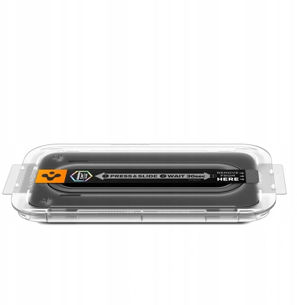 „Spigen Glass tR EZ Fit Pro HD“ (privatumo apsauga) 1 vnt., skaidrus - iPhone 17/16 Pro / 17