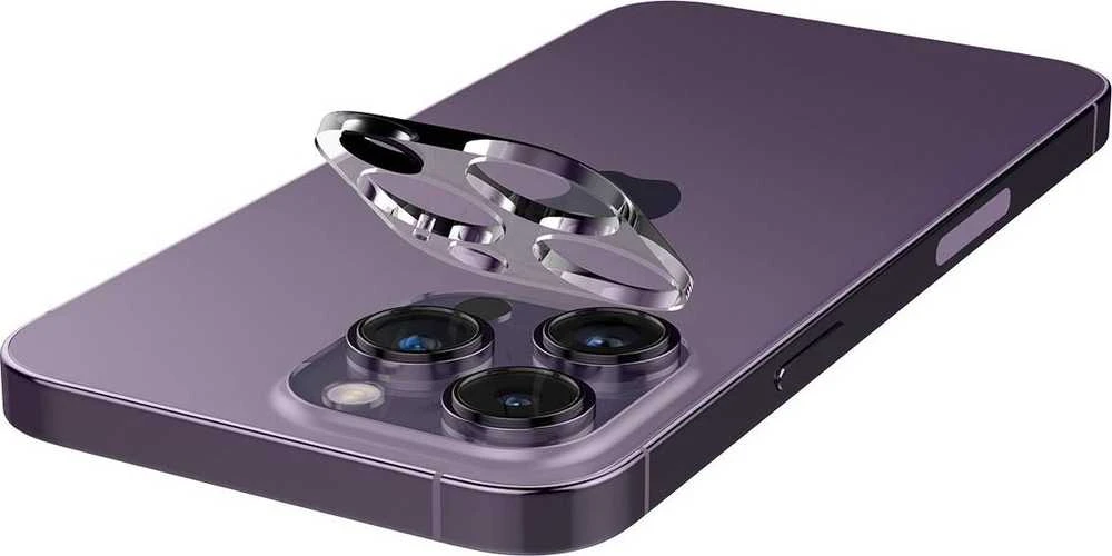 Kameros apsauga Apple iPhone 14 Pro / 14 Pro Max / 15 Pro / 15 Pro Max Spigen Optik. TR ”EZ FIT” Camera Protector 2-pack Clear