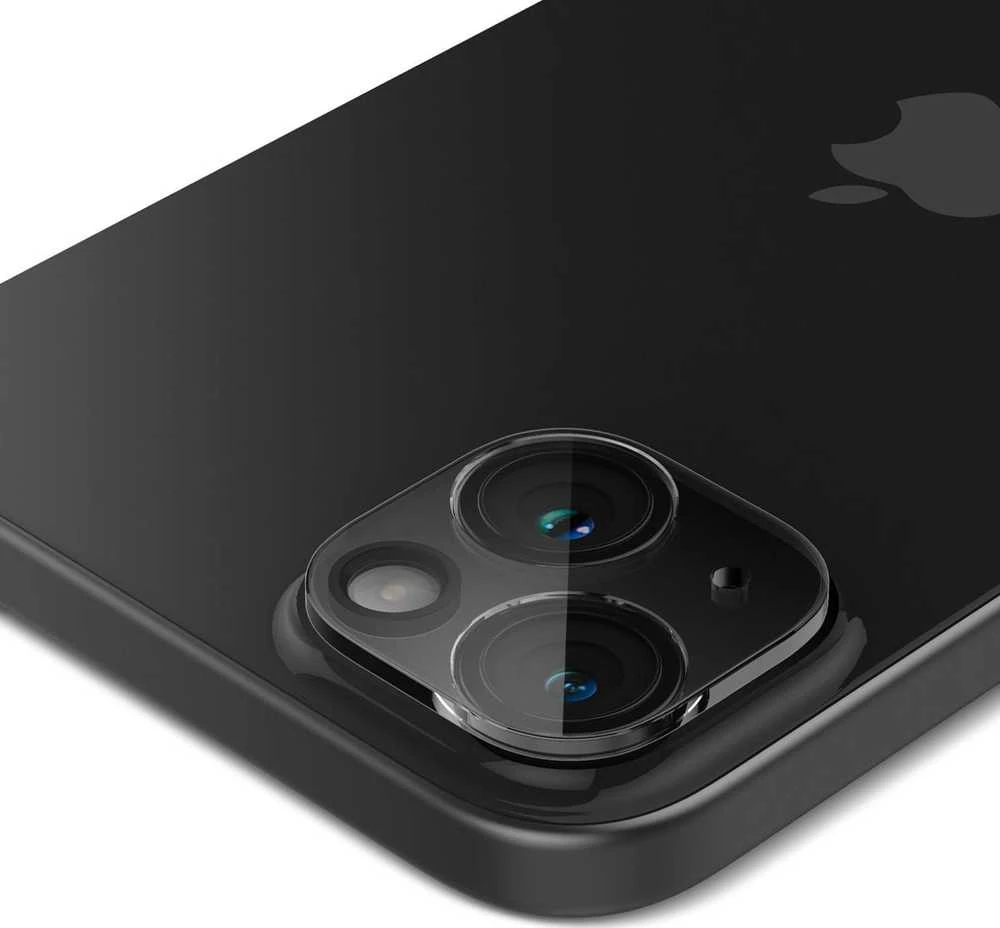 „Spigen Glass tR Optik“ 2 vnt., krištolo skaidrumo – „Apple iPhone 15/15 Plus/14/14 Plus“