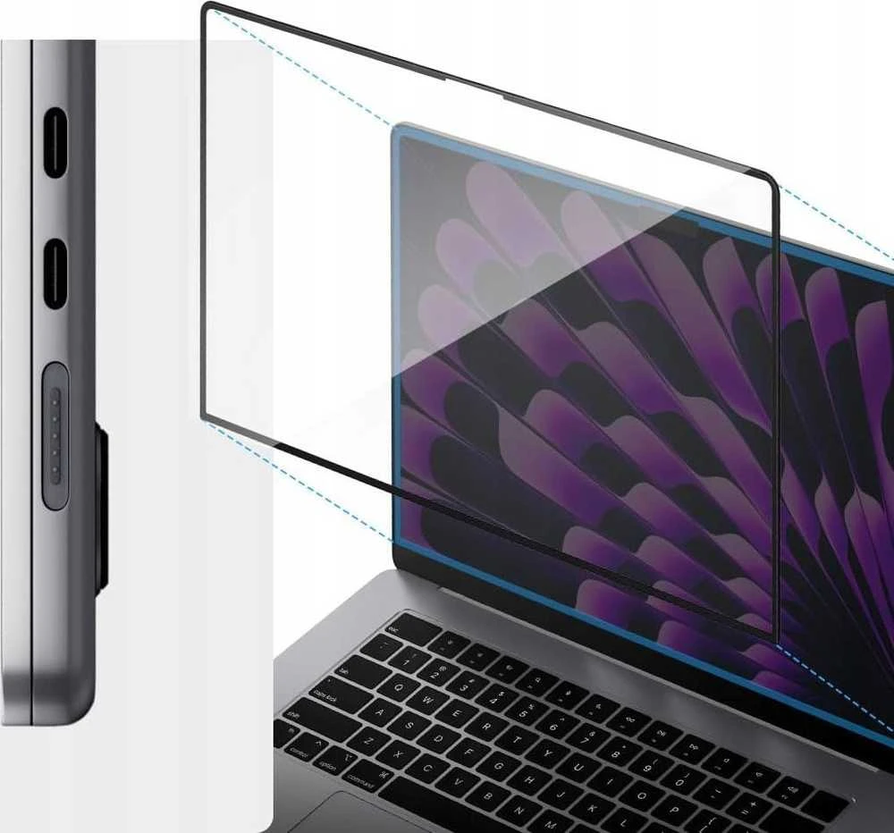 „Spigen Glass tR SLIM“ 1 vnt. pakuotė – „MacBook Air 15“ M4/M3/M2