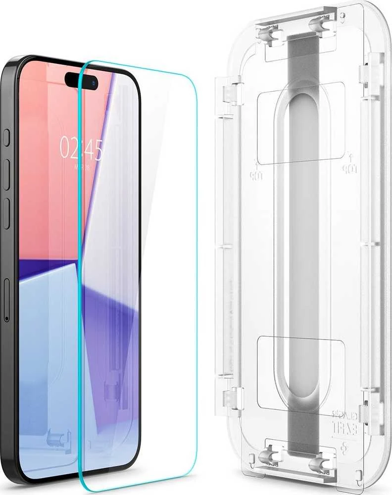 Szko do etui + Aplikator Spigen Glas.tR EZ Fit 2 vnt. do iPhone 15 Pro