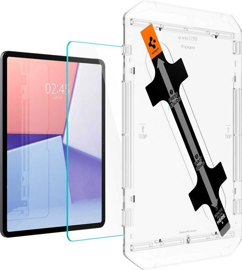 Spigen GLAS.TR EZ FIT – Apsauginis stiklas skirtas Apple iPad Air 13 M3 2025 / M2 2024 Transparent