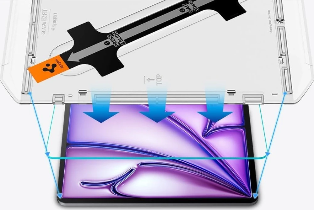 Spigen GLAS.TR EZ FIT – Apsauginis stiklas skirtas iPad Air 13 M3 2025 / M2 2024 Transparent