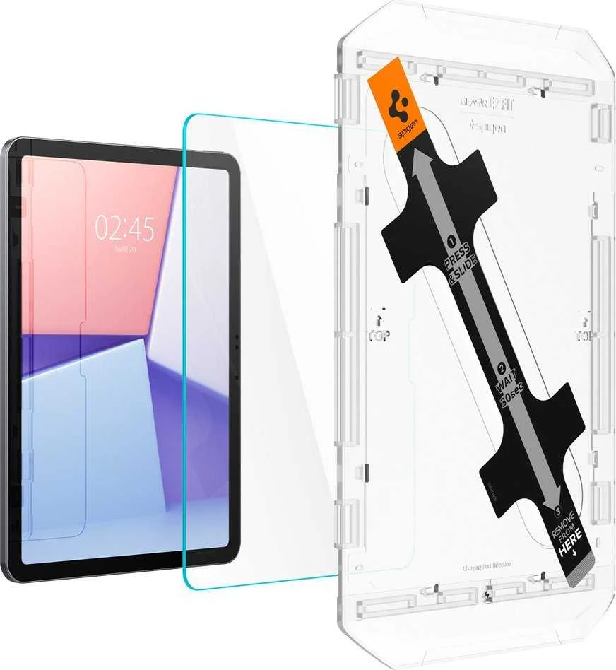 Apsauginis stiklas planšetiniam kompiuteriui Apple iPad Air 11.0 (6gen) Spigen Glas.tr „Ez Fit”