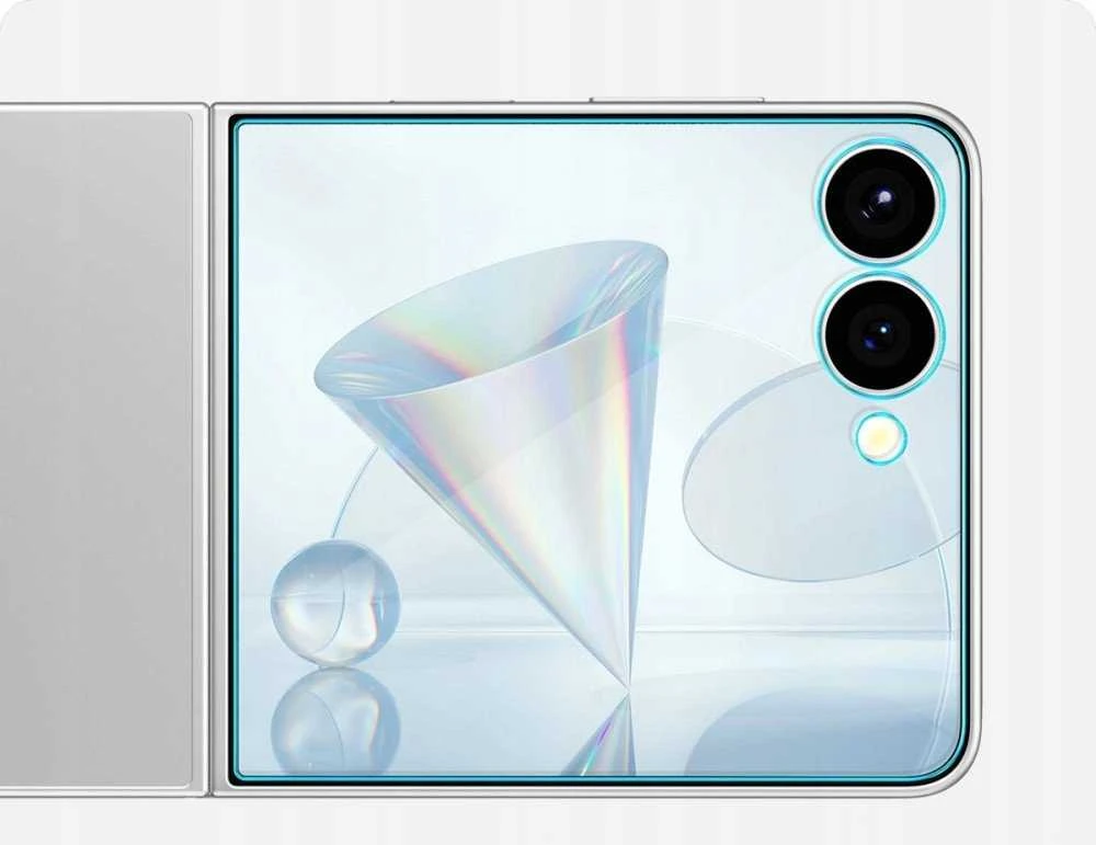 Apsauginis grūdintas stiklas Samsung Galaxy Z Flip 7 telefonui „Spigen Glas.TR EZ Fit HD 2 vnt.”