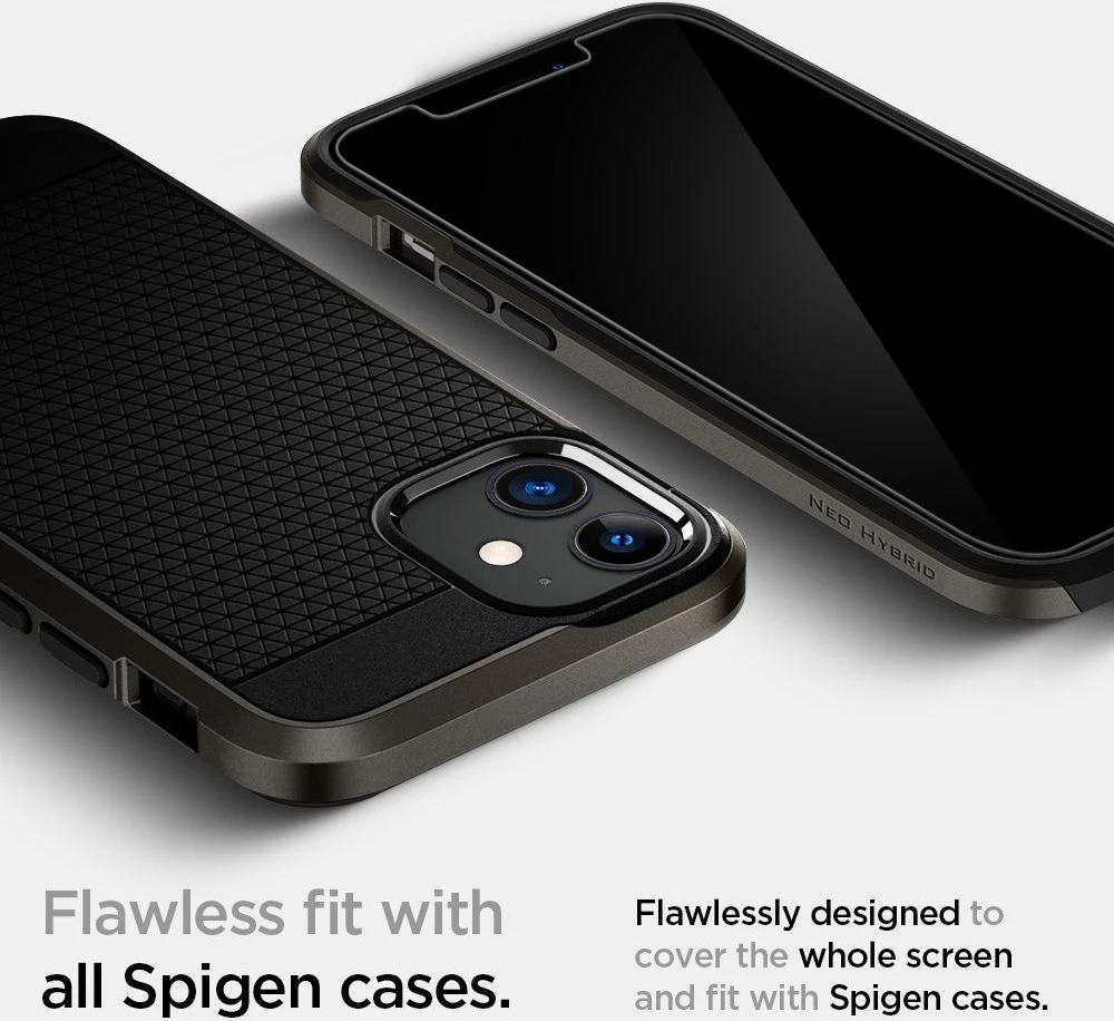 Spigen Glas tR EZ Fit, 2 Pack - iPhone 12 mini