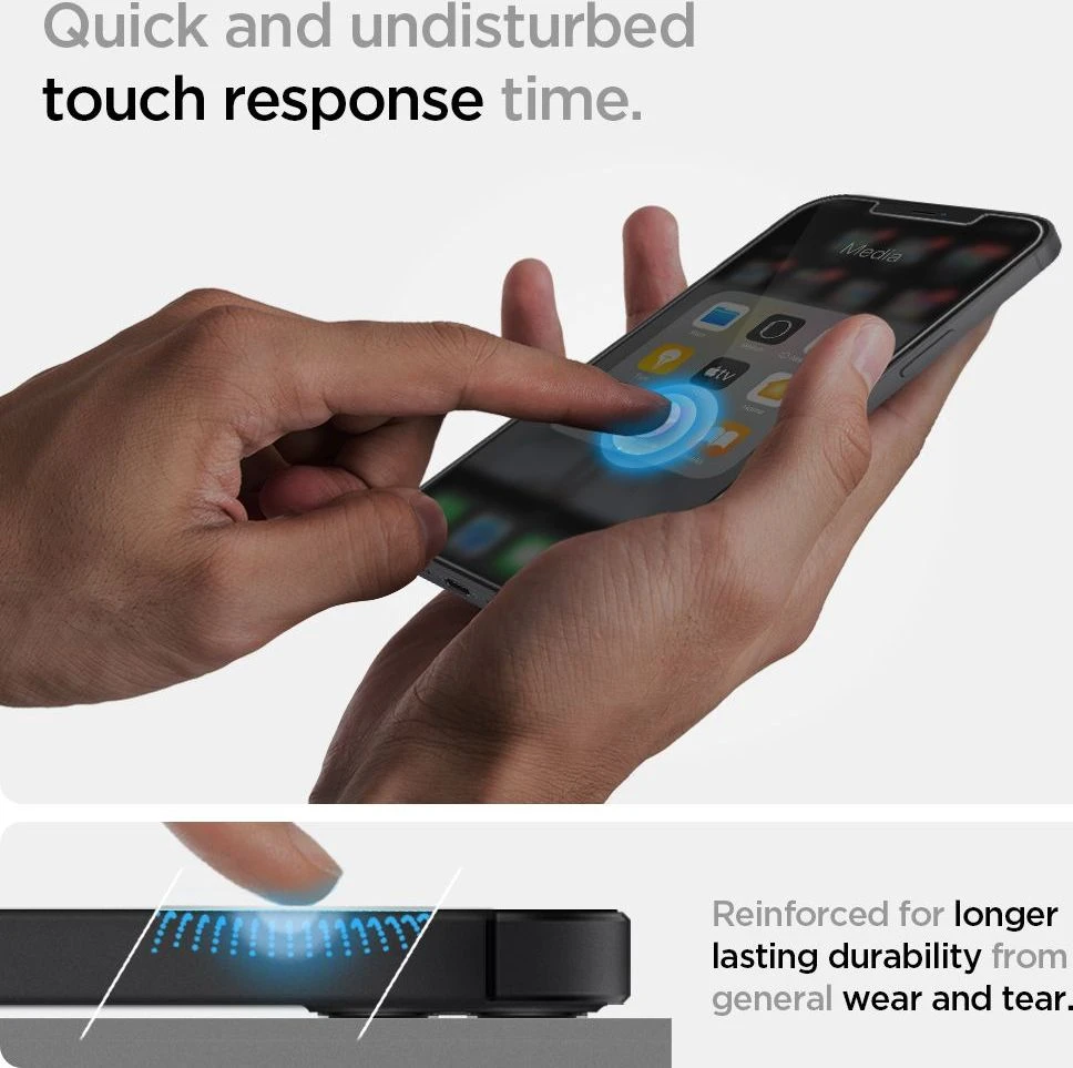 Spigen Glas tR EZ Fit, 2 Pack - iPhone 12 mini