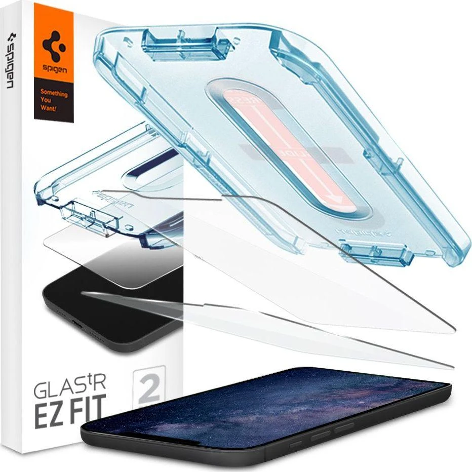 Spigen Glas tR EZ Fit, 2 Pack - iPhone 12 mini