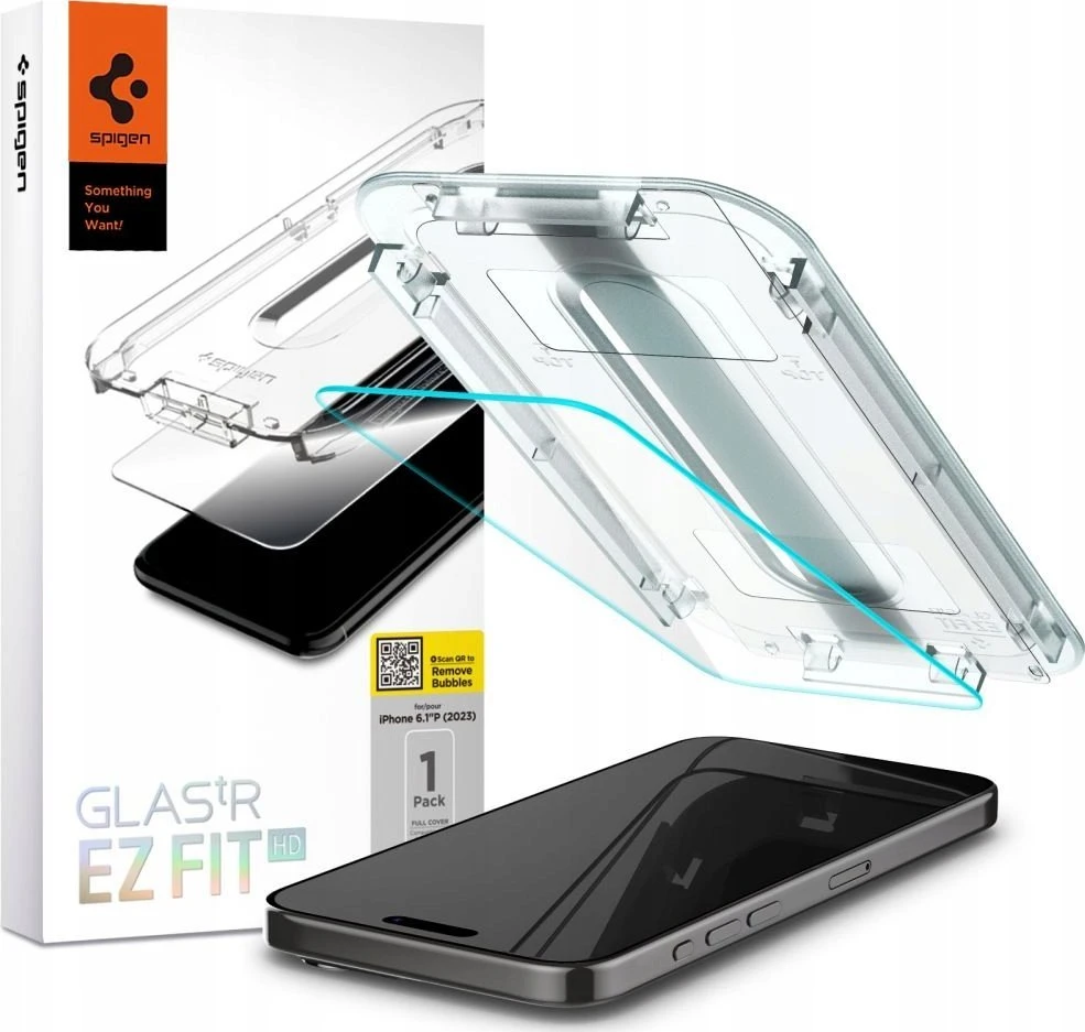 „Spigen Glass tR EZ Fit HD“ 1 vnt., skaidrus – „Apple iPhone 16 Pro Max“