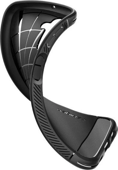 Spigen dėklas Rugged Armor, skirtas Samsung Galaxy A14 4G / LTE matinės juodos spalvos