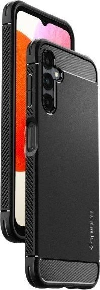 Spigen dėklas Rugged Armor, skirtas Samsung Galaxy A14 4G / LTE matinės juodos spalvos
