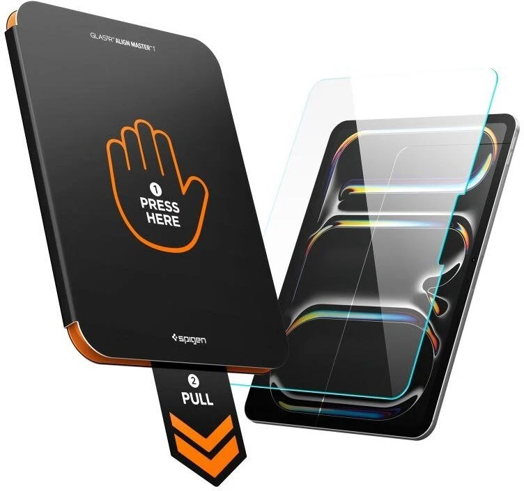 Grūdintas stiklas SPIGEN ALM GLAS.TR T IPAD PRO 11” 5 / 6 / 2024-2025 Skaidrus