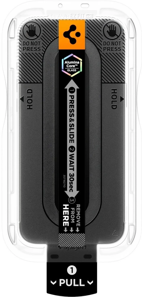 Spigen Glas.tR EZ Fit Pro HD AC privatumo grūdintas stiklas, skirtas iPhone 18 Pro