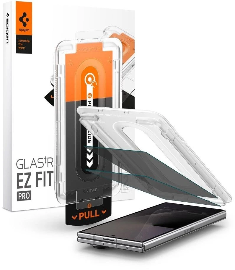 GRŪDINTAS STIKLAS Spigen GLAS.TR EZ FIT PRO 2-PACK Samsung Galaxy Z FOLD 7 / 8 ULTRA PRIVACY
