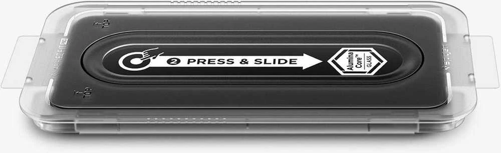 „Spigen Glass tR EZ Fit Pro“ 2 vnt., skaidrūs – „Samsung Galaxy S25 FE“