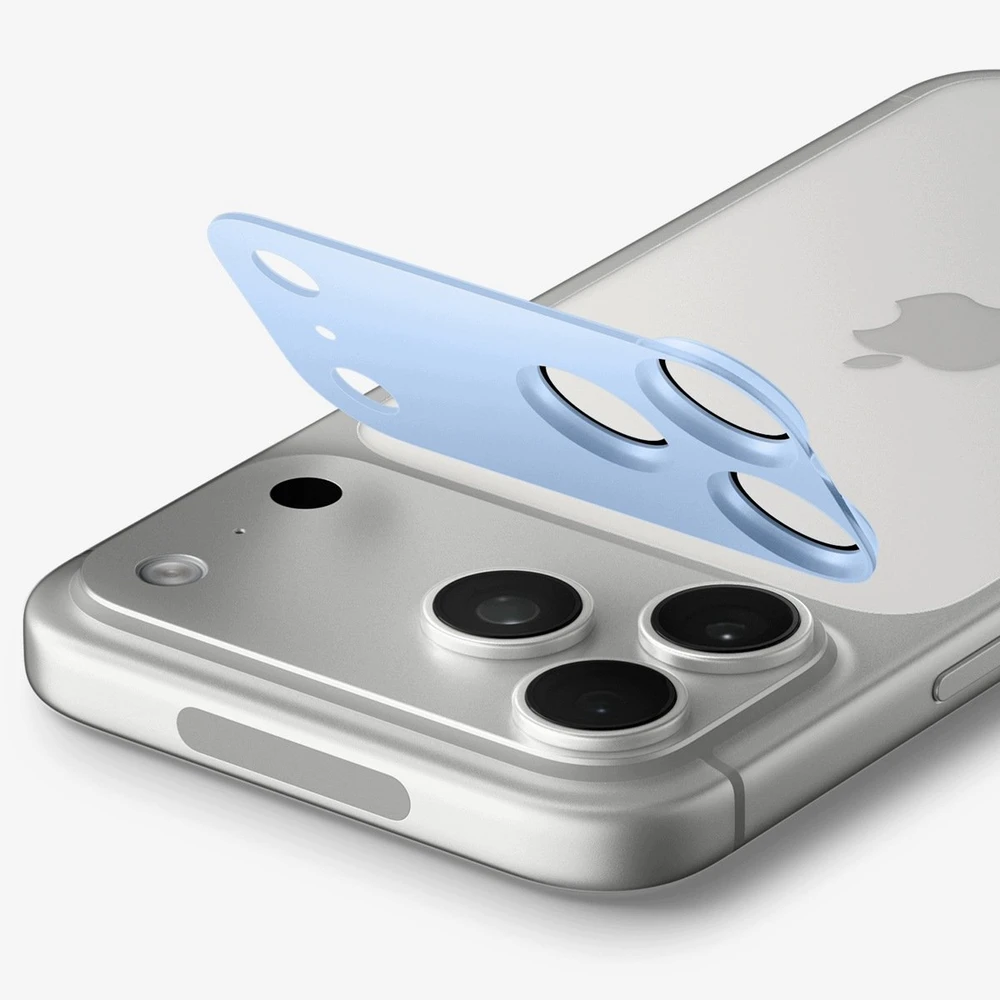Spigen Optik Pro XL GLAS.TR EZ FIT grūdinto stiklo kameros ekrano apsauga iPhone 18 Pro Max - Šviesiai mėlyna