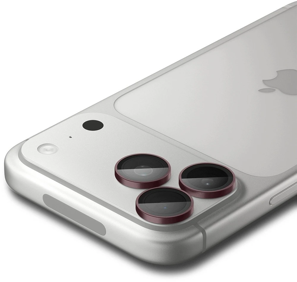 Spigen Optik Pro GLAS.TR EZ FIT 2 vnt. grūdinto stiklo fotoaparato ekrano apsauga iPhone 18 Pro / 18 Pro Max – Tamsiai vyšninė