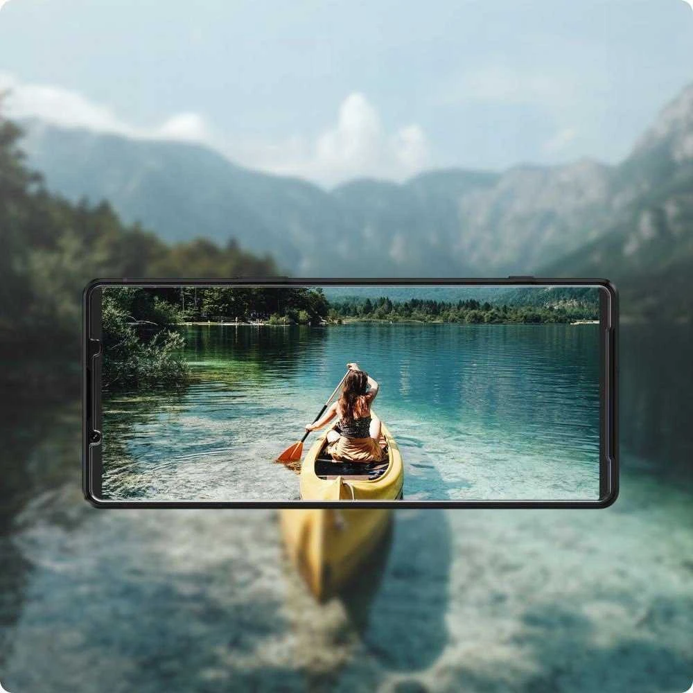 „Spigen Glass tR AlignMaster“ 2 vnt. pakuotė – „Sony Xperia 1 VI“