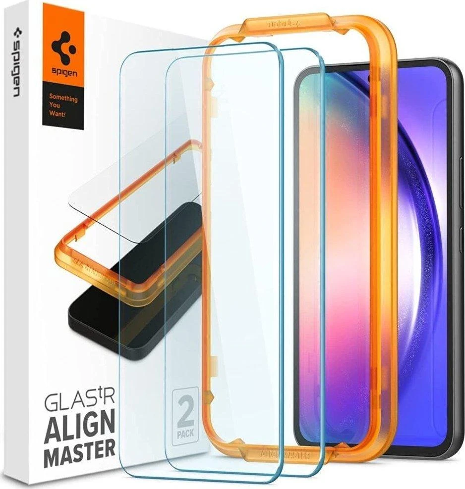Apsauginis stiklas Spigen ALM GLAS.TR 2-PACK Samsung Galaxy A54 5G CLEAR