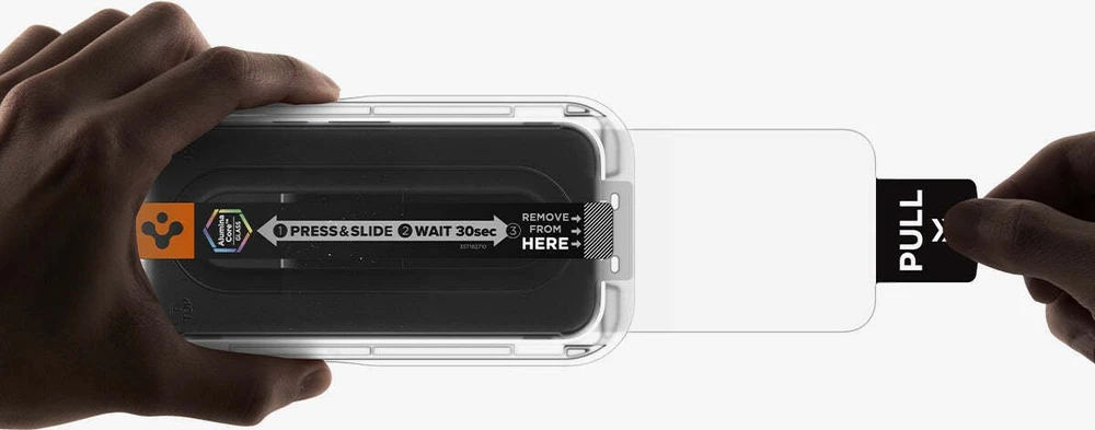 „Spigen Glas.tR EZ Fit Pro 2“ grūdinto stiklo ekrano apsauga, skirta „Google Pixel 10A“.