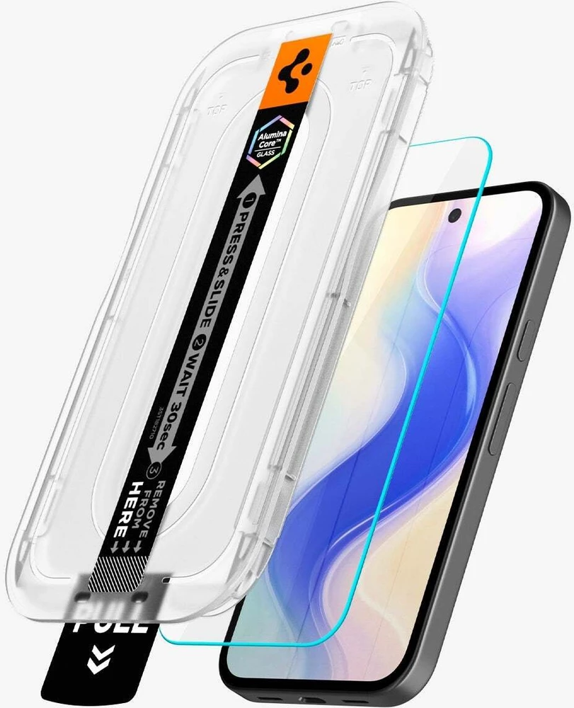 „Spigen Glas.tR EZ Fit Pro 2“ grūdinto stiklo ekrano apsauga, skirta „Google Pixel 10A“.