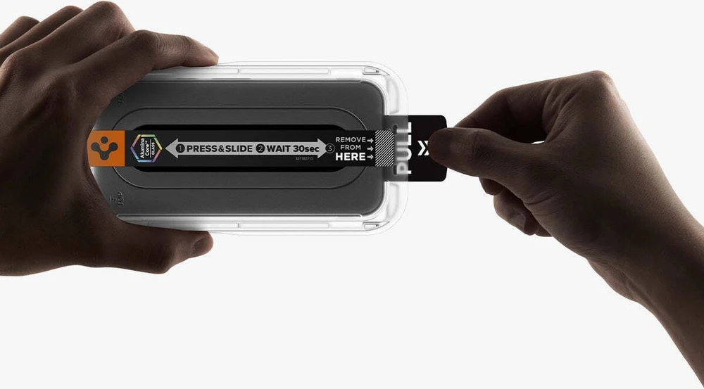 „Spigen Glas.tR EZ Fit Pro 2“ grūdinto stiklo ekrano apsauga, skirta „Google Pixel 10A“.