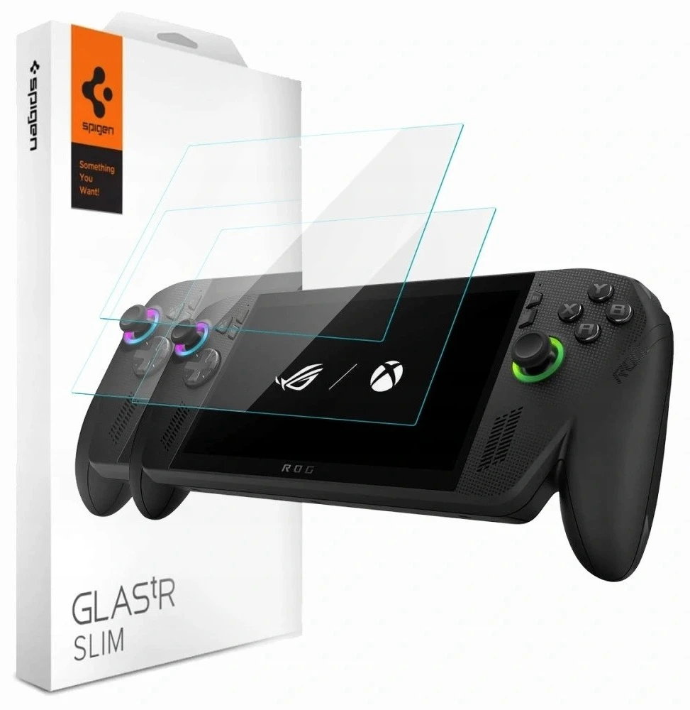 Apsauginis stiklas Spigen GLAS.TR SLIM 2-PACK ROG ALLY / ALLY X 2023-2025 / MSI CALW 7 AI+ CLEAR